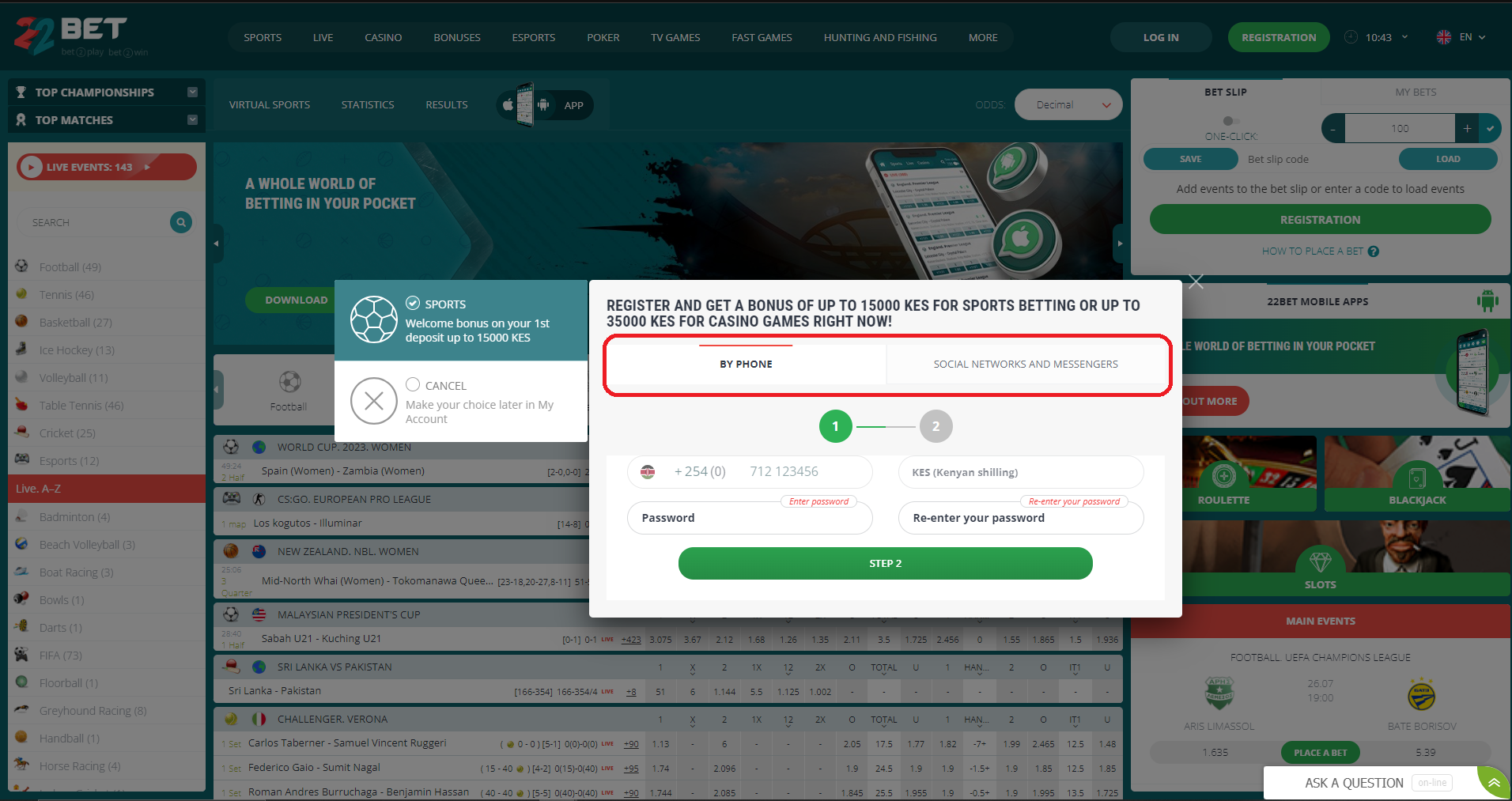 22bet logo Sportbettingsporter