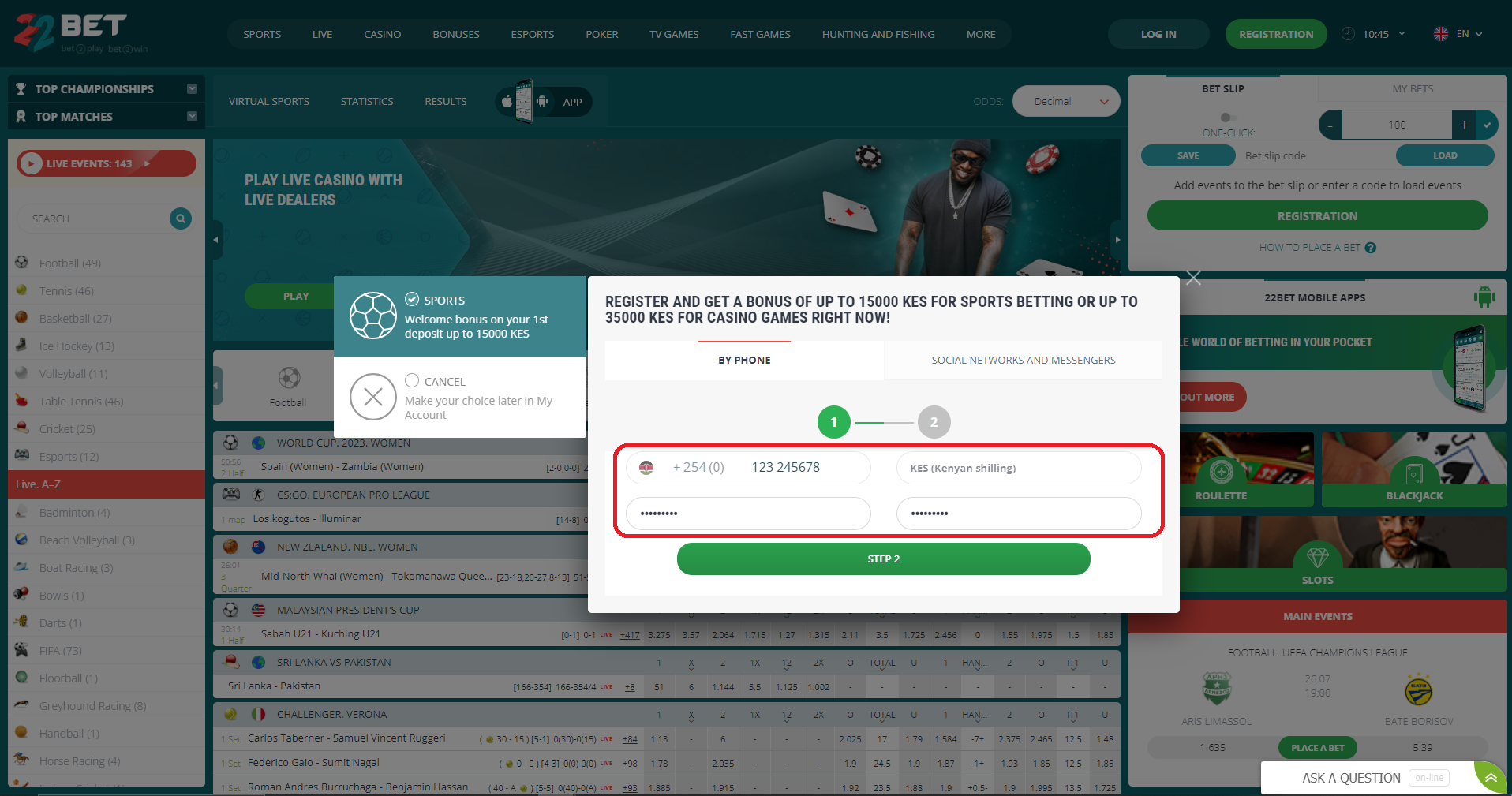 22bet logo Sportbettingsporter