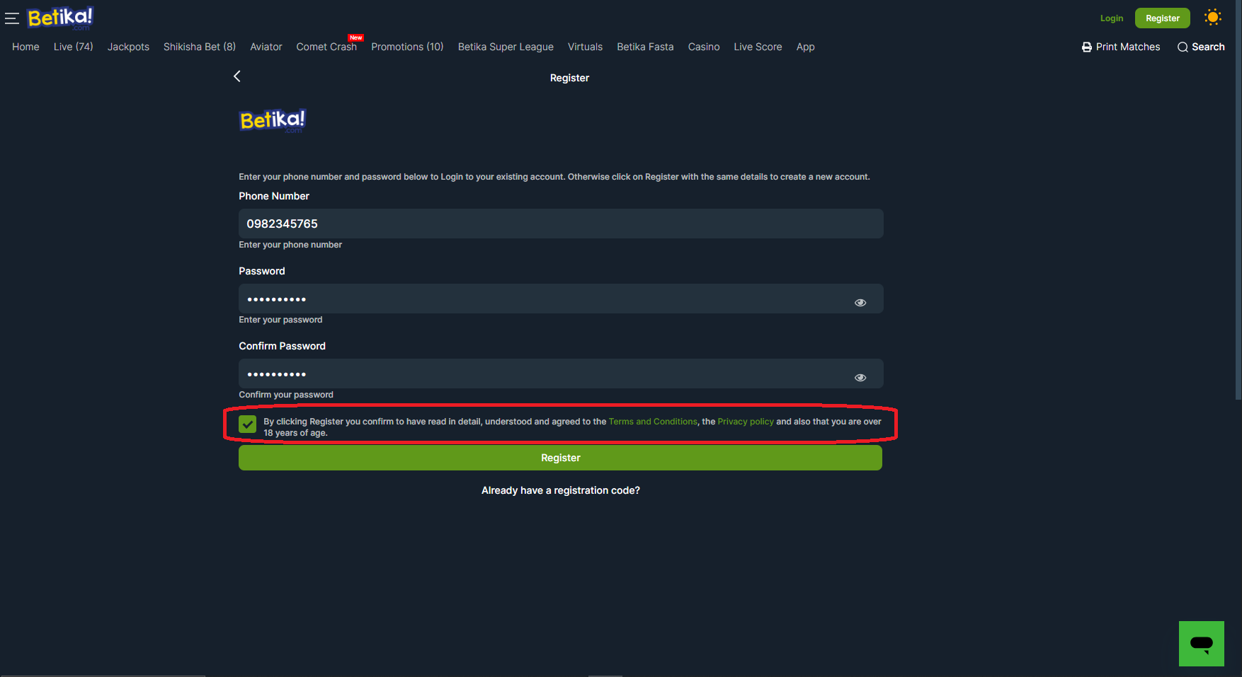 Betika logo Sportbettingsporter
