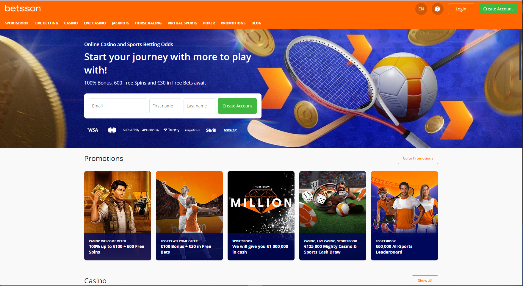 Betsson logo Sportbettingsporter