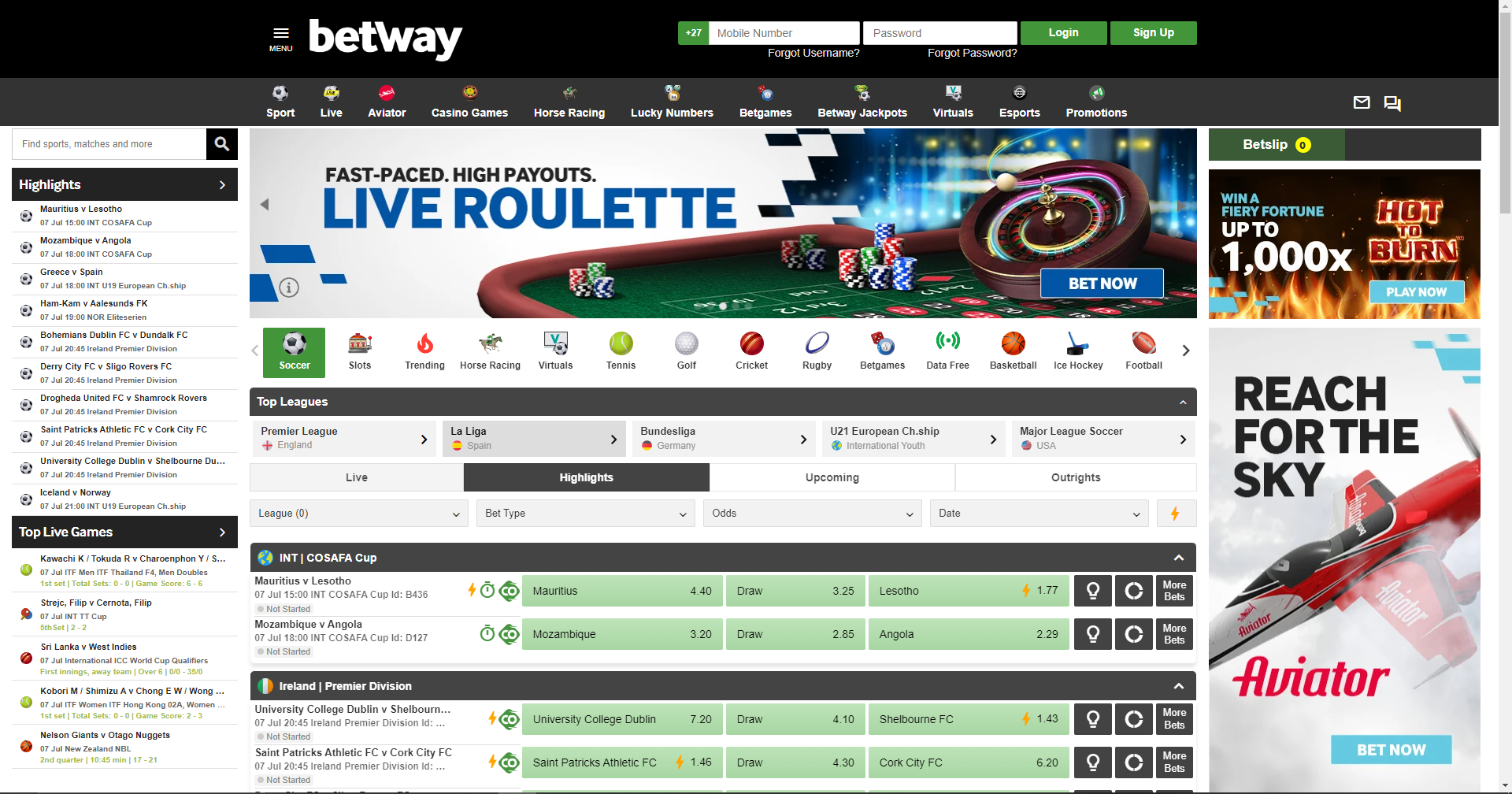 Betway logo Sportbettingsporter