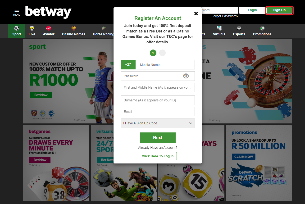 Betway logo Sportbettingsporter