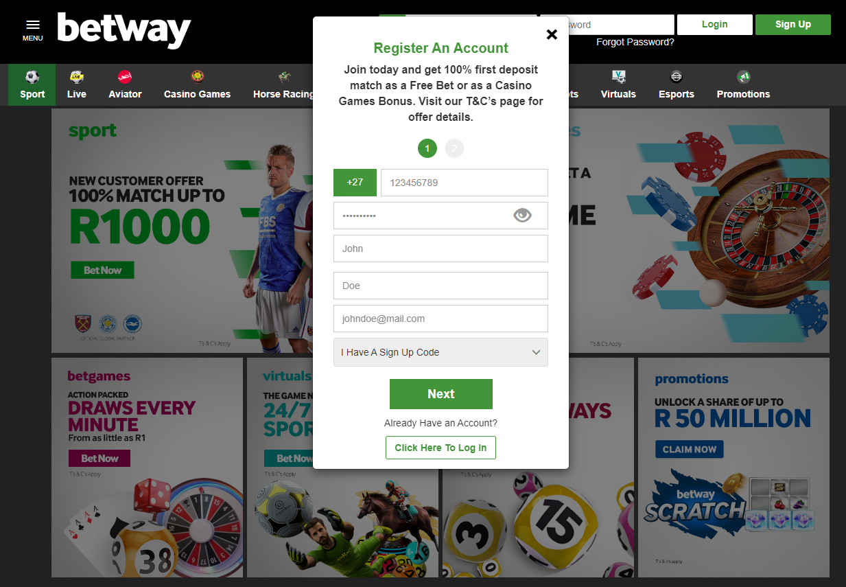 Betway logo Sportbettingsporter