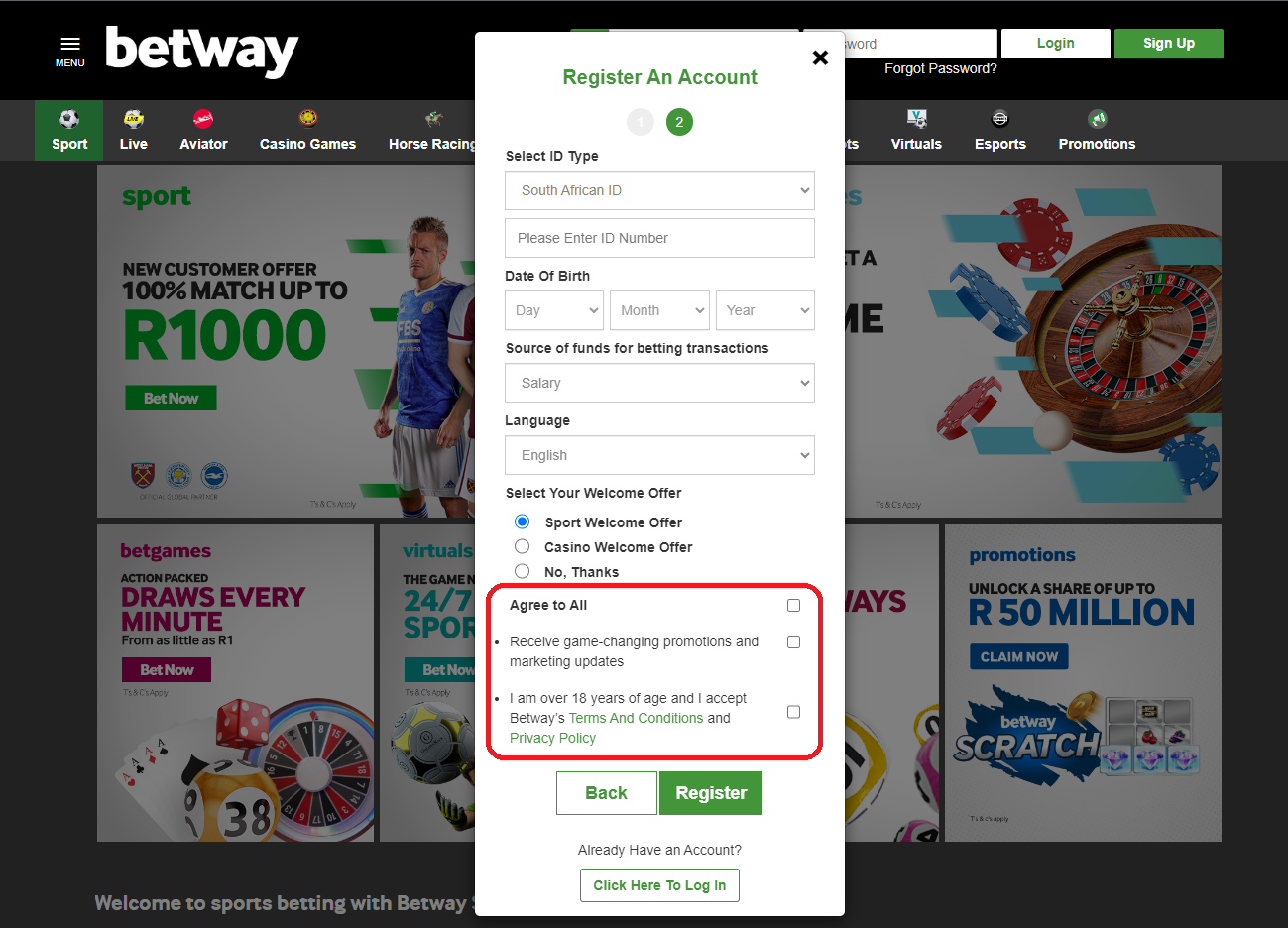 Betway logo Sportbettingsporter