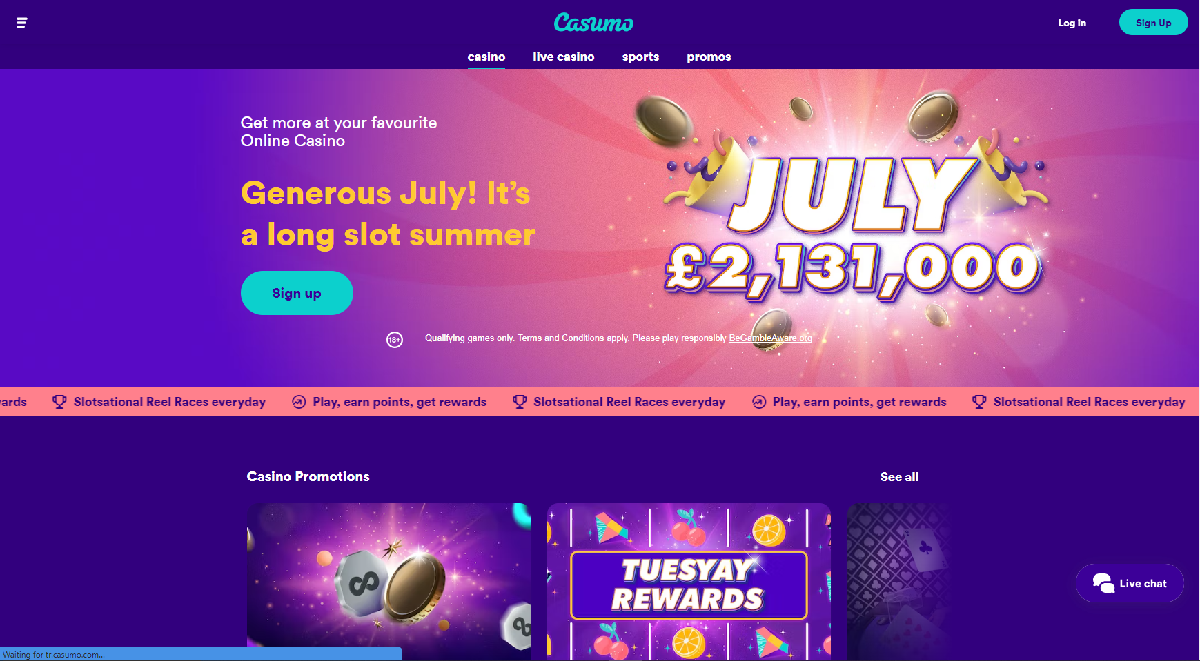 Casumo logo Sportbettingsporter