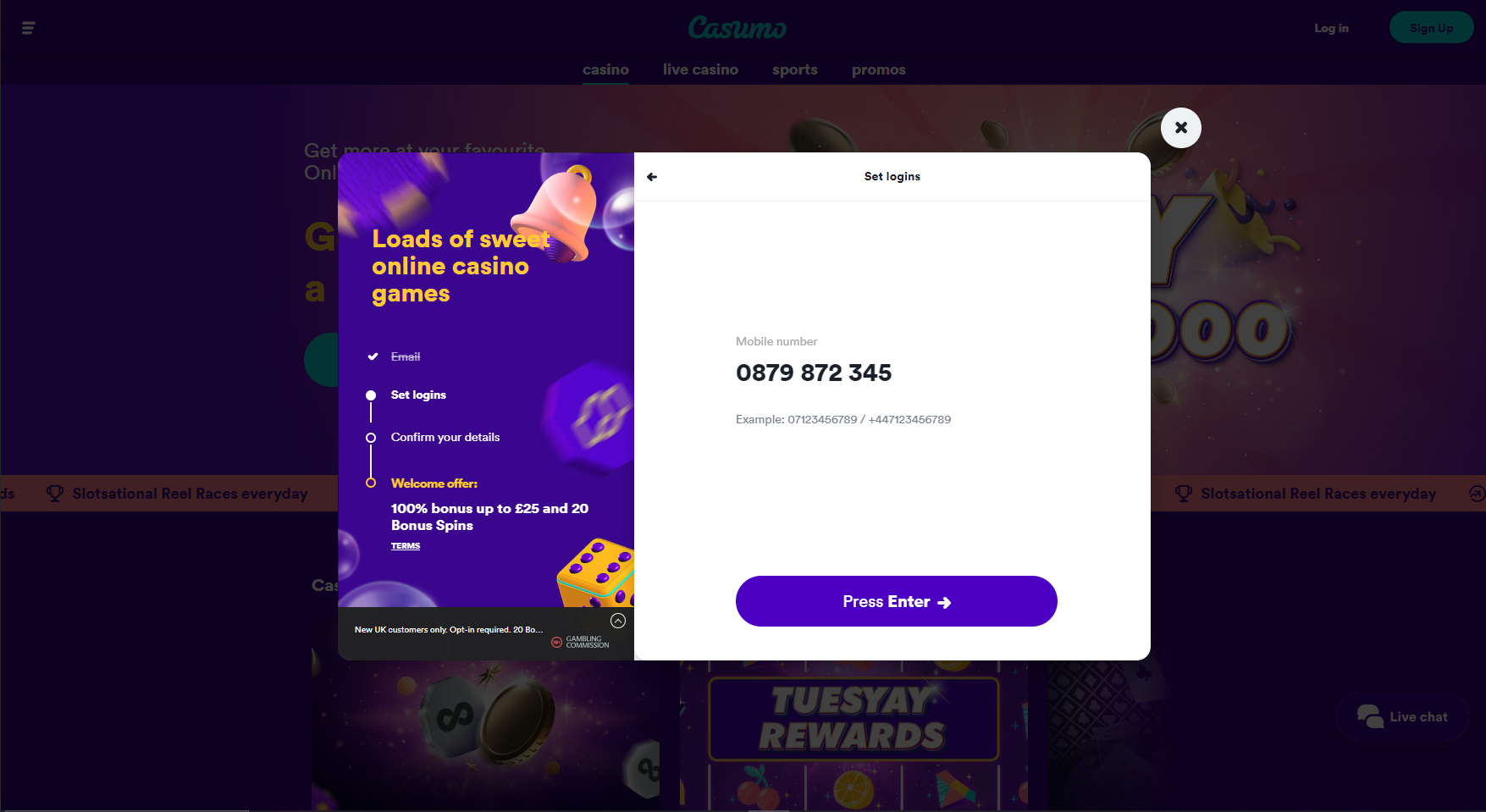 Casumo logo Sportbettingsporter