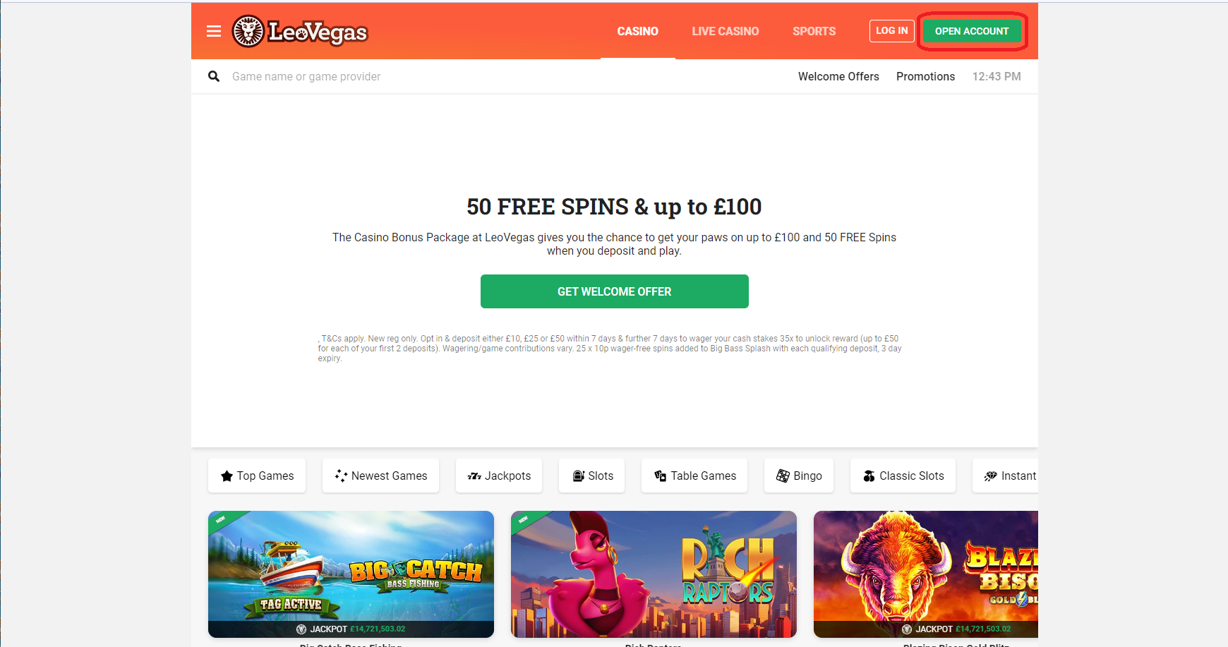 Leo Vegas logo Sportbettingsporter