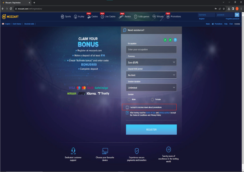 Mozzart logo Sportbettingsporter