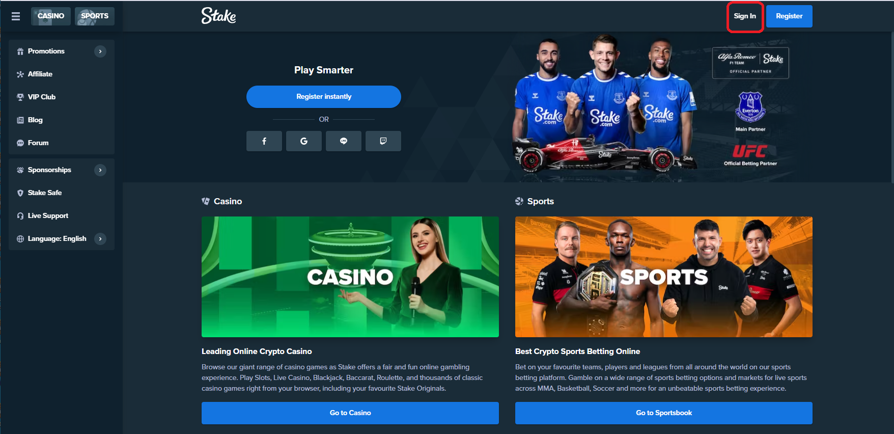 Stake logo Sportbettingsporter