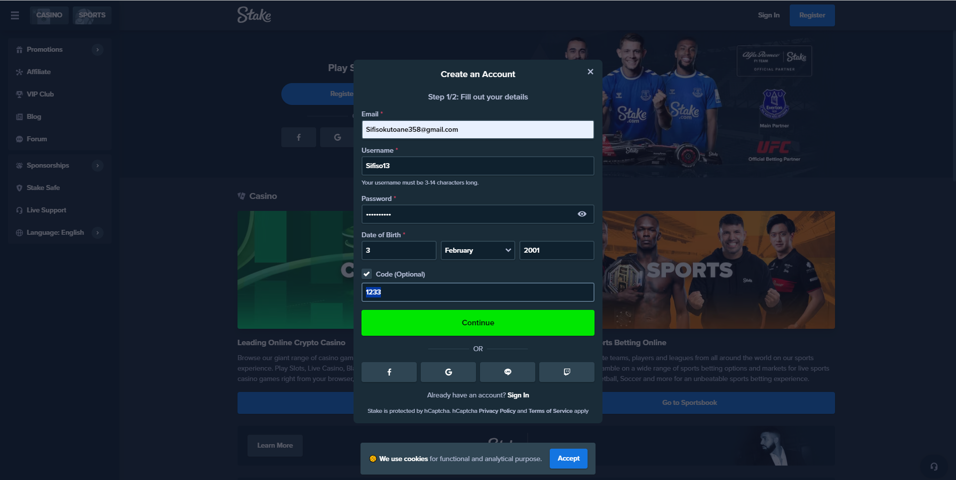 Stake logo Sportbettingsporter