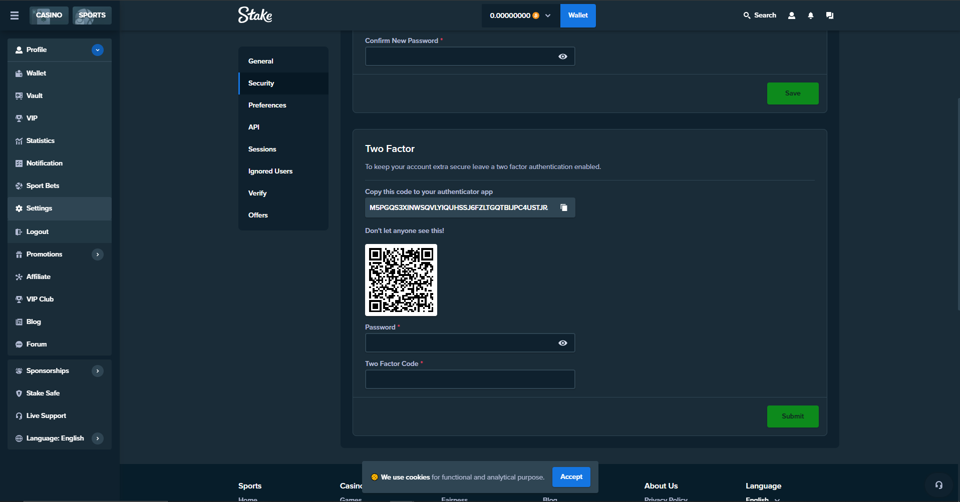 Stake logo Sportbettingsporter