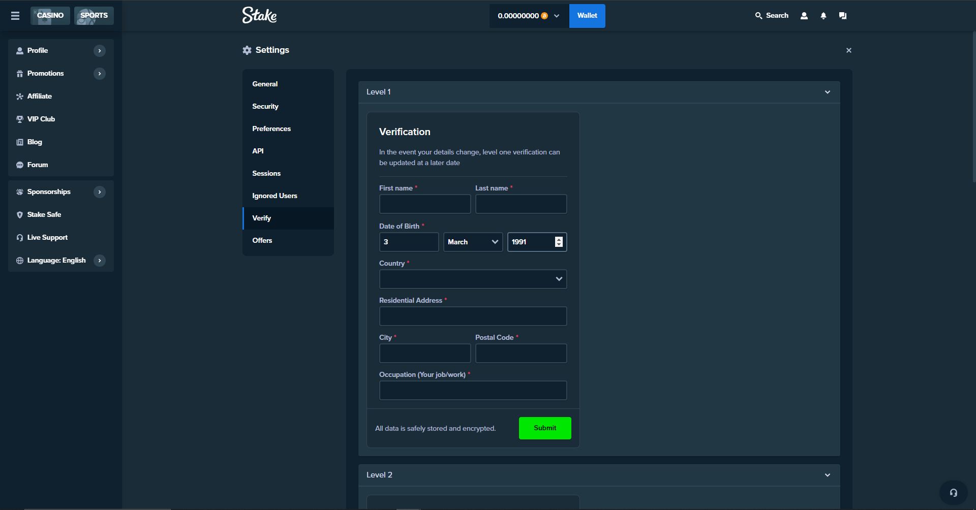 Stake logo Sportbettingsporter