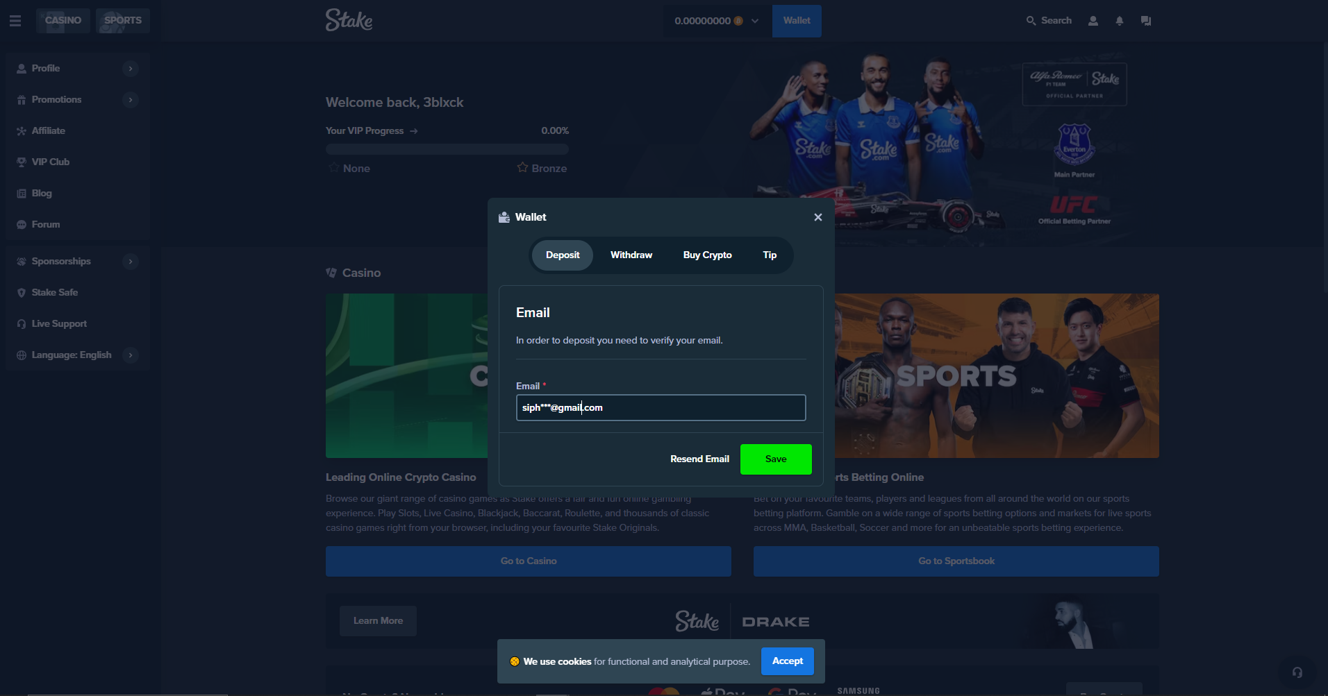 Stake logo Sportbettingsporter