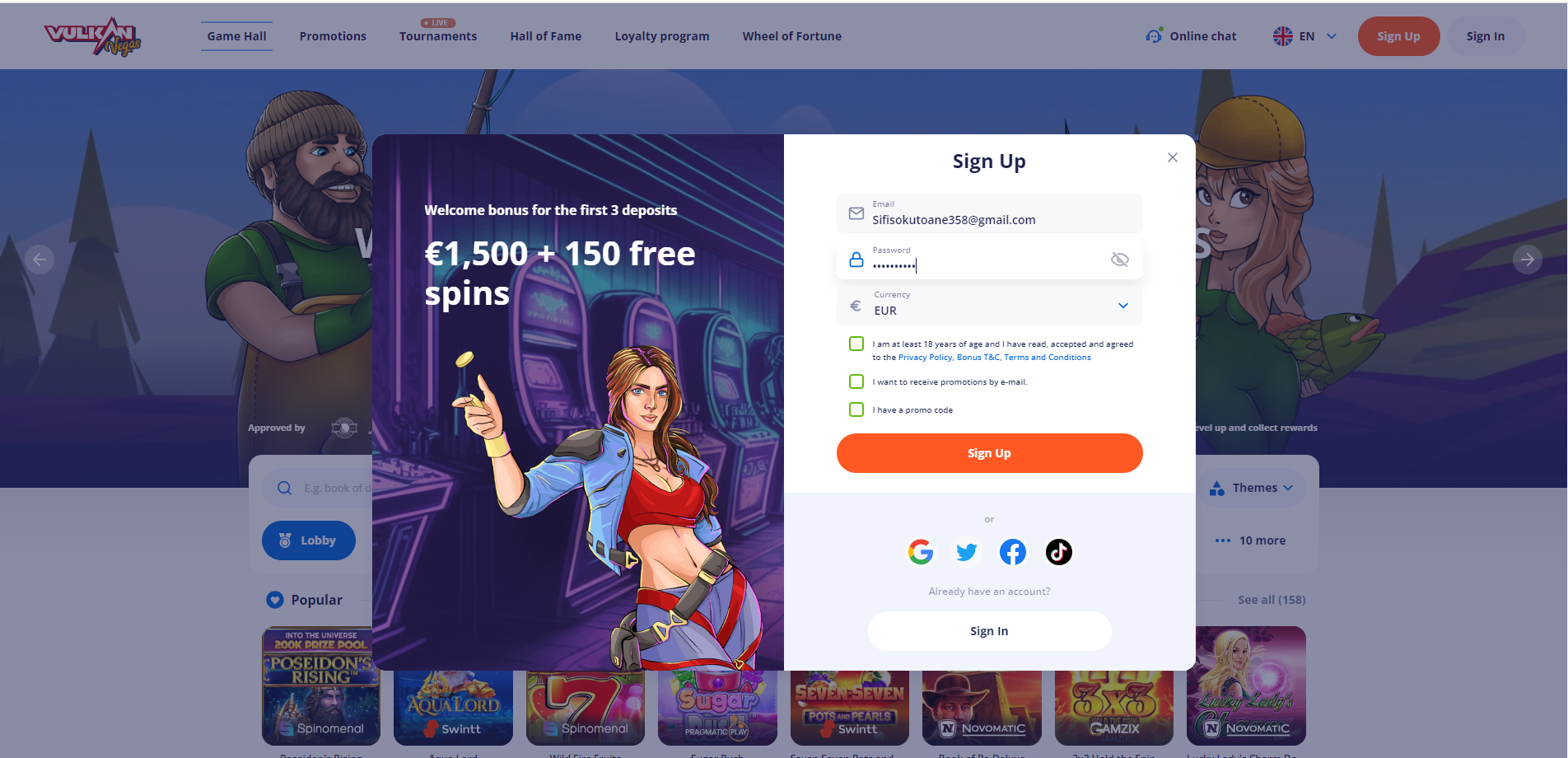 Vulkan Vegas logo Sportbettingsporter