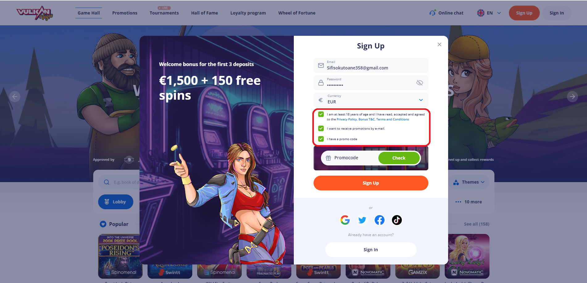 Vulkan Vegas logo Sportbettingsporter