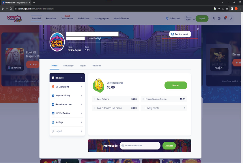 Vulkan Vegas logo Sportbettingsporter