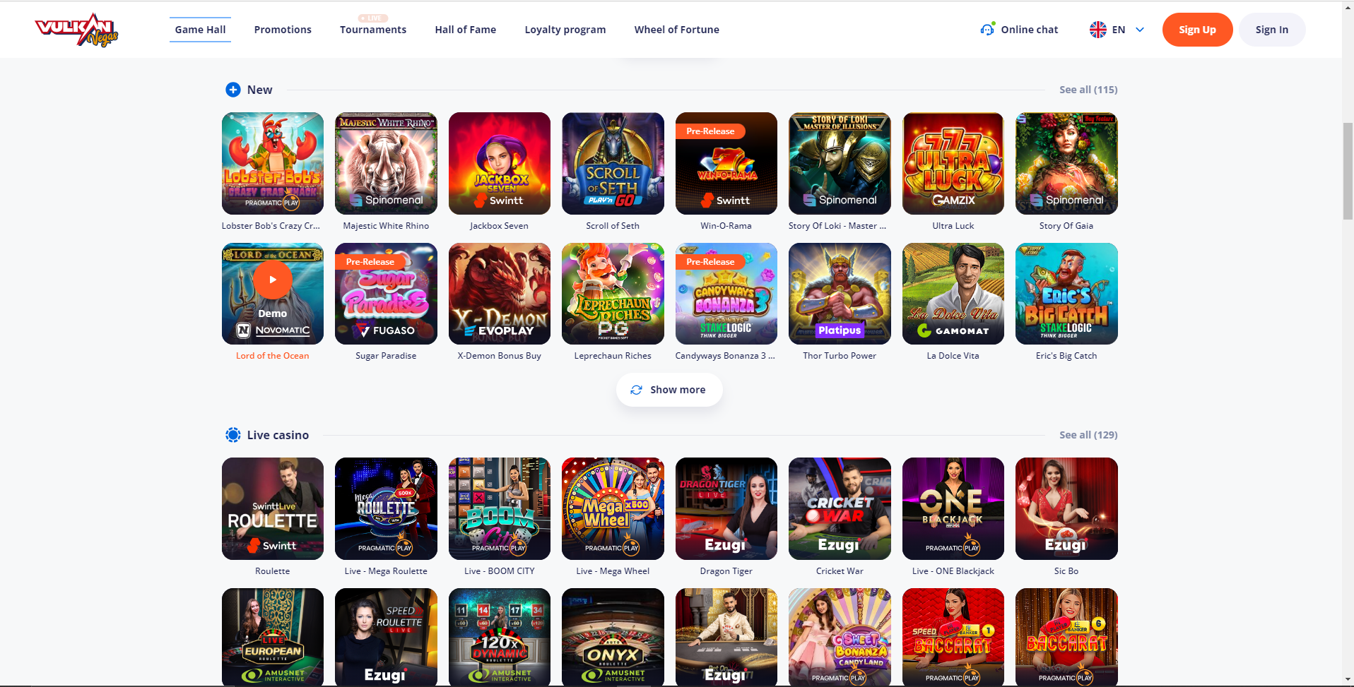Vulkan Vegas logo Sportbettingsporter