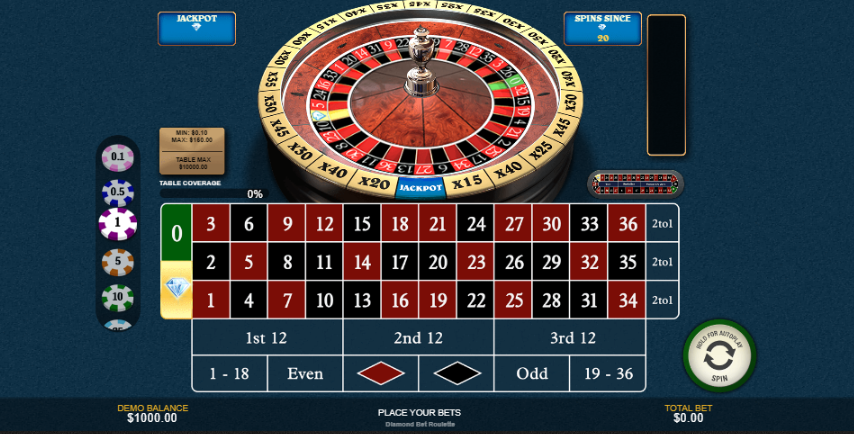 Diamond Roulette Gameplay